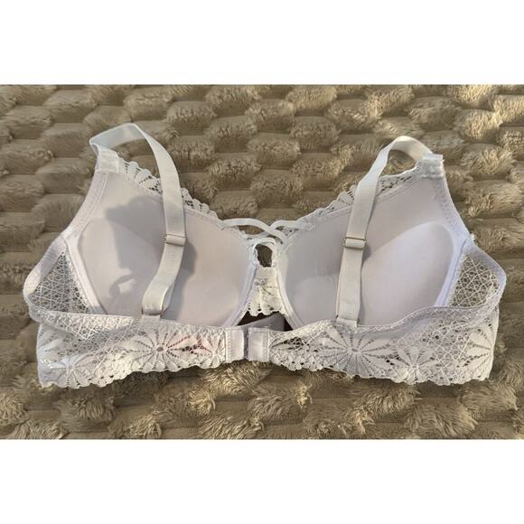 Juicy Couture ~ Women's Push Up Bra White Padded Underwire Nylon ~ 36B - Picture 4 of 4